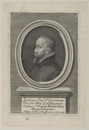 Bildnis des Joachimus Joach. F. Camerarius