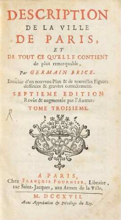 Description de la ville de Paris : et de tout ce qu'elle contient de plus remarquable, Tome 2, 1