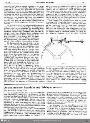 Astronomische Standuhr mit Schlagautomaten