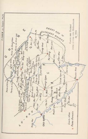 Carte des Bachau pour suivre les opérations de 1892