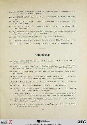 Antiquitäten (Nr. 464-1099)
