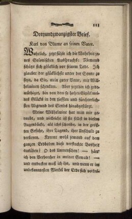 Dreyundzwanzigster Brief. - Neunundzwanzigster Brief.