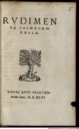 Rvdimenta Cosmographica