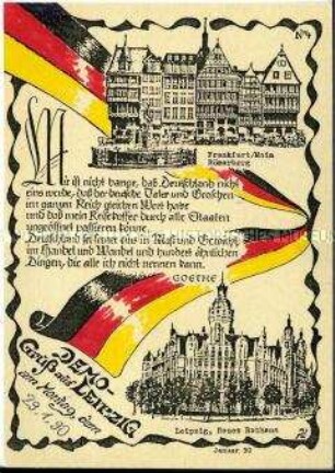 Postkarte zur Leipziger Montagsdemonstration, Nr.4
