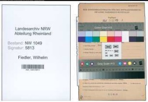 Entnazifizierung Wilhelm Fiedler , geb. 15.12.1897 (Justizbeamter)