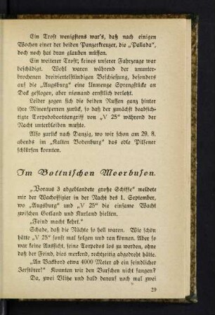 29-37 Im Bottnischen Meerbusen (mit Abbildungen)