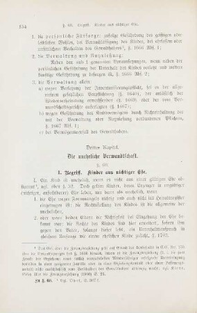 Drittes Kapitel. Die uneheliche Verwandtschaft