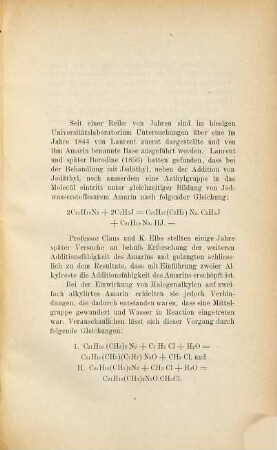 Ueber die Einwirkung von Salpetersäure auf Amarin : Inaug. Diss. ?? Univ. Freiburg