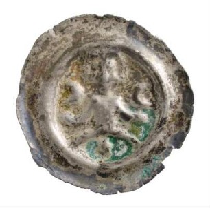 Münze, Brakteat, 2. Hälfte 13. Jh.