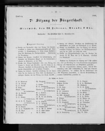 7te Sitzung