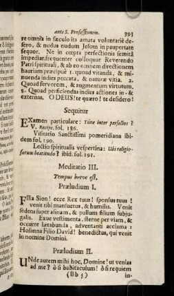 393-403, Meditatio III