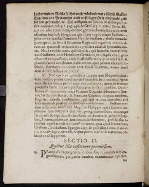 Sectio II. Quibus illa instituere permissum.
