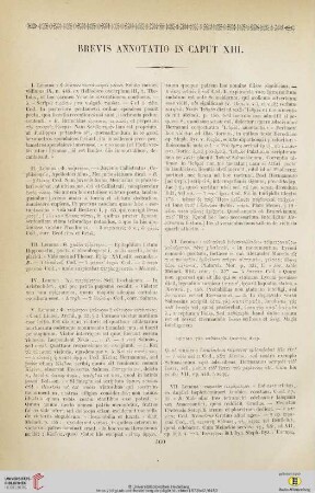 Brevis annotatio in caput XIII