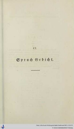 CI. Spruch Gedicht - CV. Vom Neide.