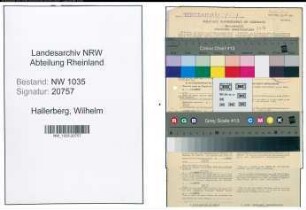Entnazifizierung Wilhelm Hallerberg , geb. 25.07.1914 (Steiger)