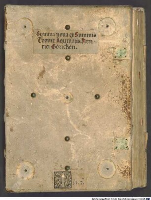 Heynrici de Gorichem summa ex summis Thomae Aquinatis - BSB Clm 18330