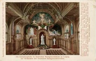 Die Gutenberghalle im Deutschen Buchgewerbehaus zu Leipzig der Heimstätte des Deutschen Buchgewerbevereins