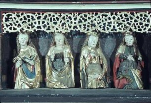 Die Vier Virgines Capitalis (Barbara, Katharina, Dorothea und Margaretha)