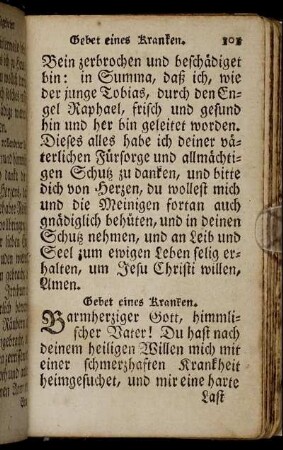 Gebet eines Kranken – Danksagung fürs Leyden Christi