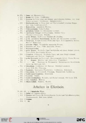 Arbeiten in Elfenbein (Nr. 801-850)