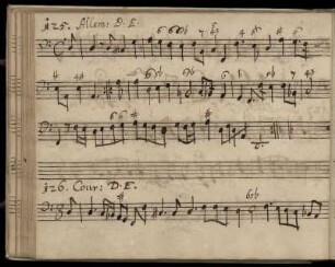 Allemande. Courante