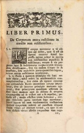 De corporum motu rectilineo