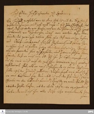 Brief von August Hermann Francke an [Johann Clamp].