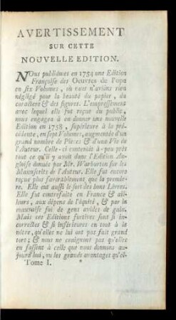 Avertissement Sur Cette Nouvelle Edition