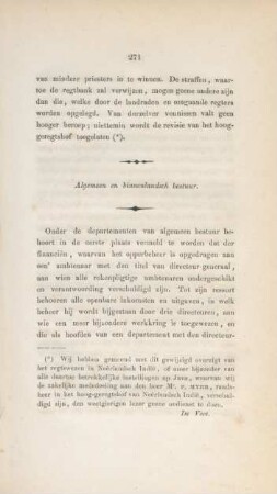 Algemeen en binnenlandsch bestuur