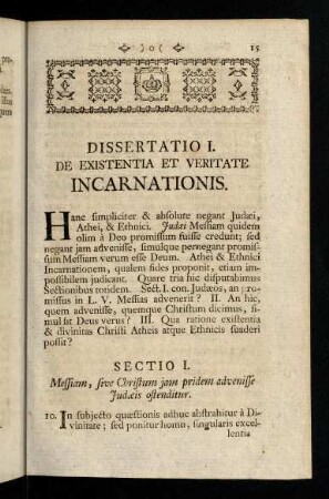 15-116, Sectio I