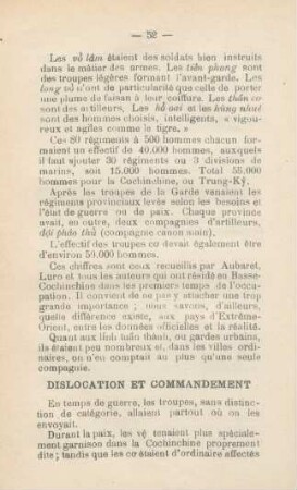 Dislocation et commandement