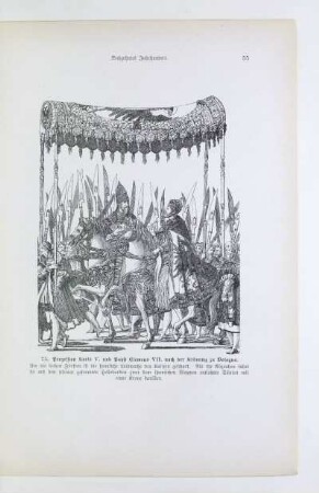 75. Prozession Karls V. und Papst Clemens VII. nach der Krönung zu Bologna