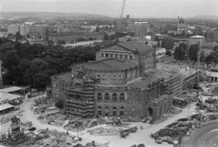 Dresden. Semperoper (Wiederaufbau 1977-1984). Außenansicht