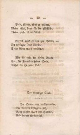 Der traurige Blick