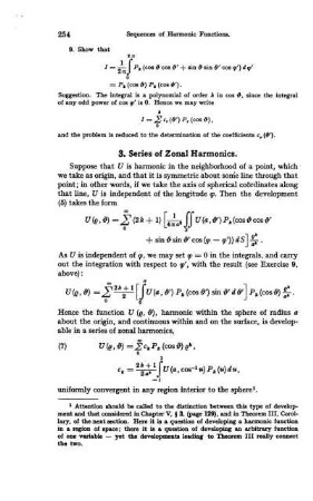 3. Series of Zonal Harmonics.