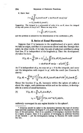 3. Series of Zonal Harmonics.