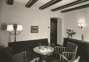 Westerzgebirge. Fichtelberg. Fichtelberghaus. Wohnraum zu Doppelzimmer Nr. 7, im 1. Obergeschoß