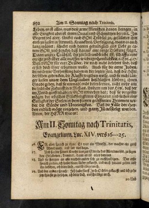 892-895, Evangelium; Eingang