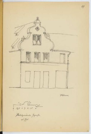 Giebel, Worms: Ansicht (aus: Skizzen- und Fotoalbum 11)