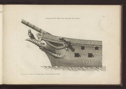 Ornements de la Proue d'un Vaisseau de 50 Canons.