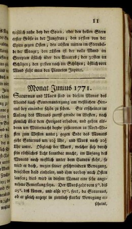 Monat Junius 1771.