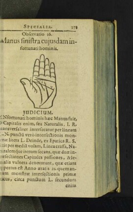 Observatio 16. Manus sinistra cujusdam infortunati hominis.