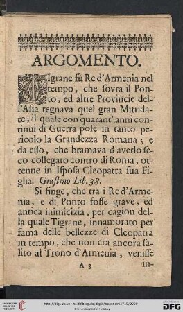 Argomento