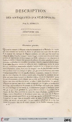 Description des antiquités d’Antæopolis