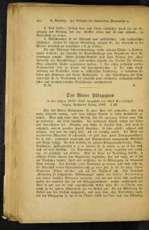 ¬Das¬ Wiener Pädagogium : in den Jahren 1868-1881 dargestellt von Adolf Kolatschek