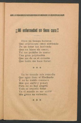 ¡¡Mi enfermedad no tiene cura!!