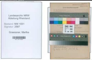 Entnazifizierung Martha Graessner , geb. 24.06.1875 (Lehrerin)