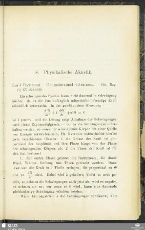 Physikalische Akustik