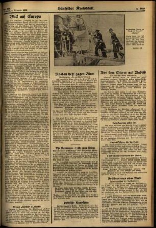 Zweite Ausgabe vom Mittwoch, den 04. November 1936.