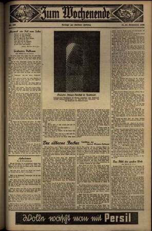 Dritte Ausgabe vom Samstag, den 21. November 1936.